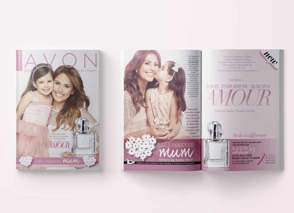 Amour cover and brochure spread