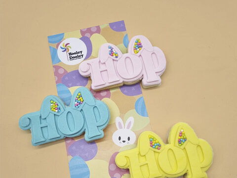 Easter themed cookie packaging